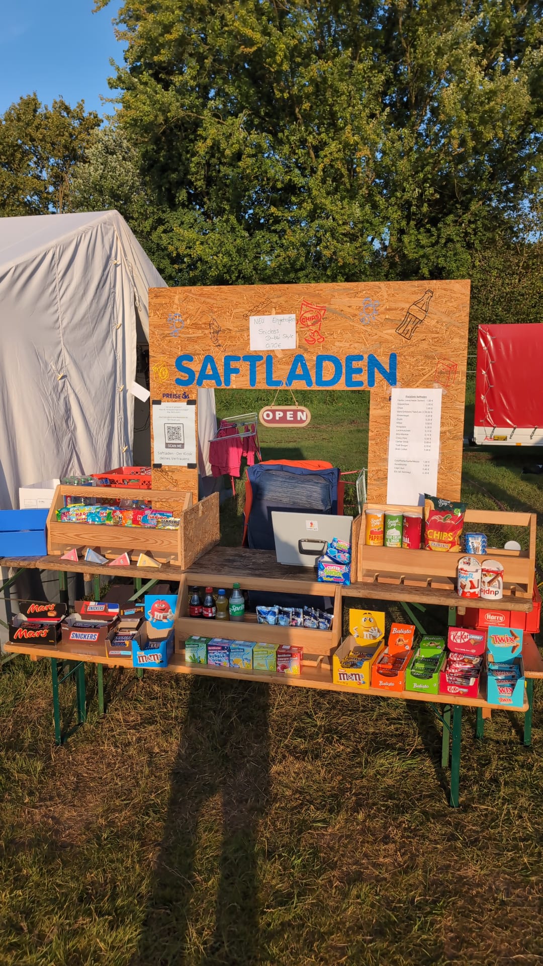 Auch in diesem Jahr wieder geöffnet: Der Zeltlagerkiosk 